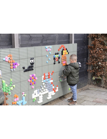 MASTERKIDZ Zestaw Kołeczki w kształcie figur geometrycznych 64szt do tablic STEM