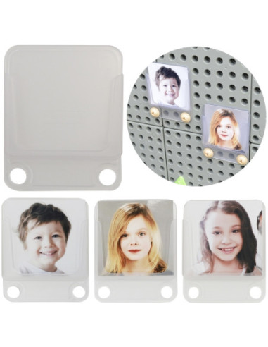 MASTERKIDZ Przezroczysty Uchwyt Etui Na Zdjęcia Karty 6 szt.