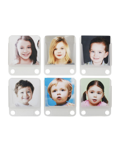 MASTERKIDZ Przezroczysty Uchwyt Etui Na Zdjęcia Karty 6 szt.