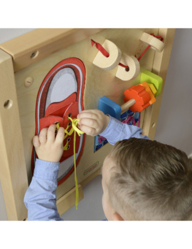 MASTERKIDZ Tablica Edukacyjna - Zręczność Manualna Sznurowanie