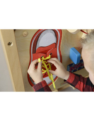 MASTERKIDZ Tablica Edukacyjna - Zręczność Manualna Sznurowanie