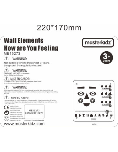 MASTERKIDZ Tablica Edukacyjna Jak Się Czujesz?  Nauka Emocji