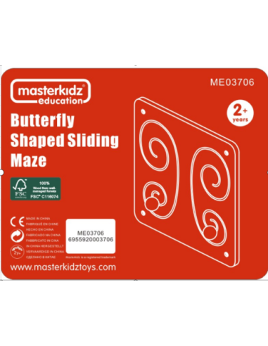 MASTERKIDZ Tablica Przesuwna Kształt Motyla