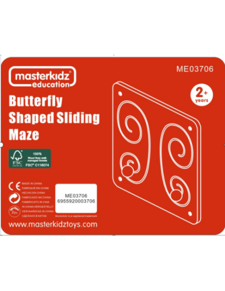 MASTERKIDZ Tablica Przesuwna Kształt Motyla