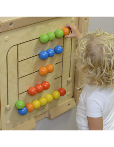 MASTERKIDZ Tablica Ścienna Edukacyjna Labirynt Koraliki