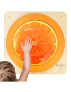 MASTERKIDZ Tablica Edukacyjna Sensoryczna Pomarańcza