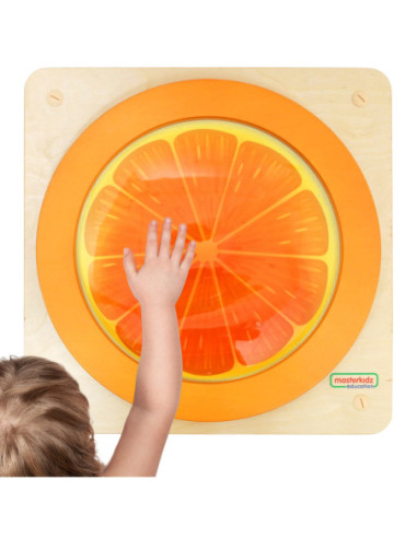 MASTERKIDZ Tablica Edukacyjna Sensoryczna Pomarańcza