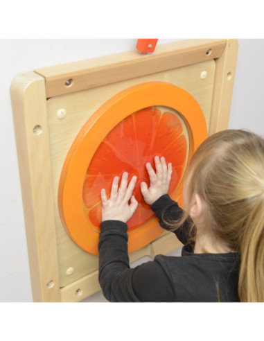 MASTERKIDZ Tablica Edukacyjna Sensoryczna Pomarańcza