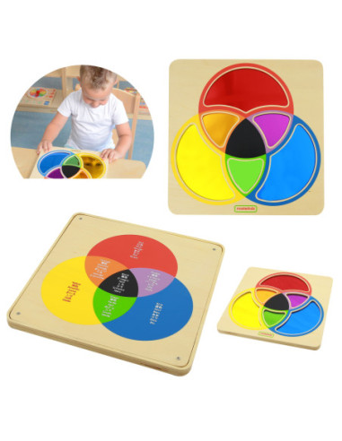 MASTERKIDZ Tablica Edukacyjna Lustro Nauka Mieszania Kolorów