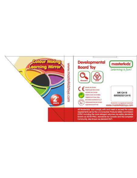 MASTERKIDZ Tablica Edukacyjna Lustro Nauka Mieszania Kolorów