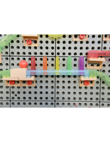 MASTERKIDZ Zestaw Konstrukcyjny Tor dla Piłek Tablica STEM 120elementów