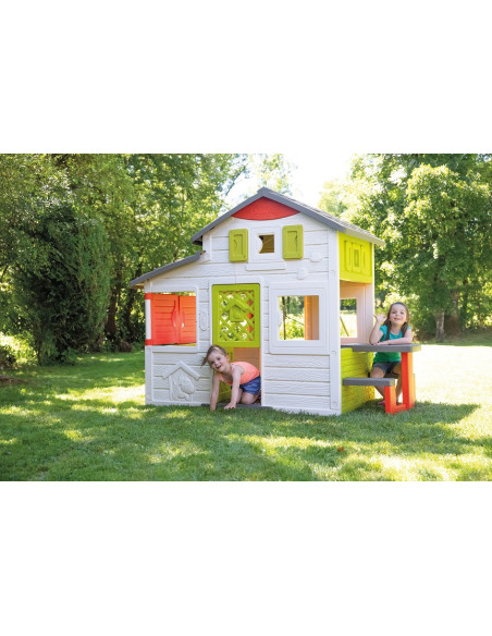 SMOBY Domek Ogrodowy Neo Friends z Ogródkiem i stolikiem