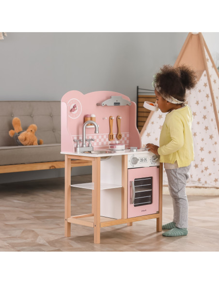 VIGA PolarB Kuchnia z Akcesoriami Silver - Pink