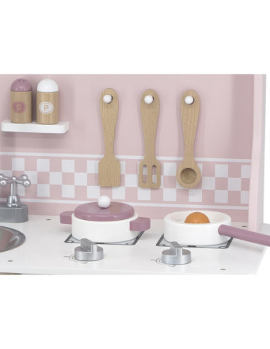 VIGA PolarB Kuchnia z Akcesoriami Silver - Pink