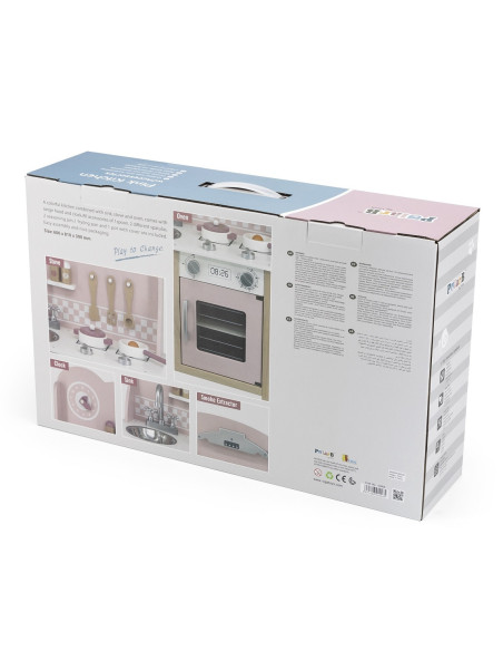 VIGA PolarB Kuchnia z Akcesoriami Silver - Pink