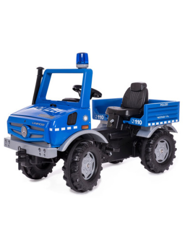 Rolly Toys Ciężarówka Samochód na pedały Unimog Merc-Benz Policja