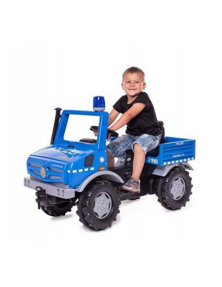 Rolly Toys Ciężarówka Samochód na pedały Unimog Merc-Benz Policja