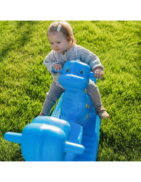 WOOPIE Bujak Wieloosobowy Dino Huśtawka Równoważna Niebieska