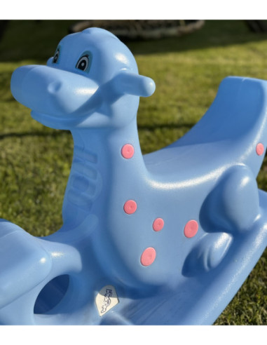 WOOPIE Bujak Wieloosobowy Dino Huśtawka Równoważna Niebieska