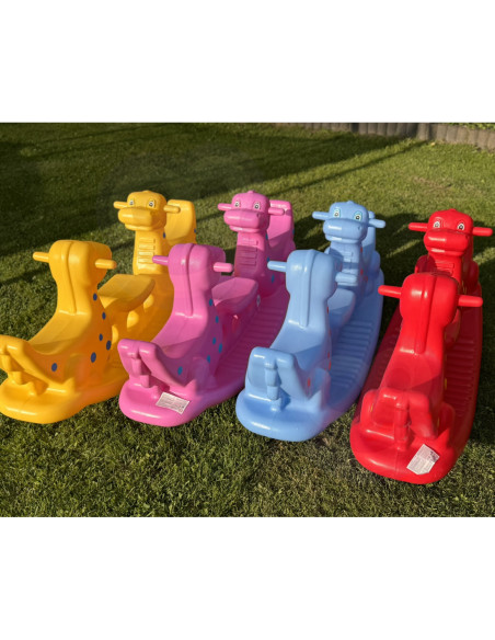 WOOPIE Bujak Wieloosobowy Dino Huśtawka Równoważna Niebieska