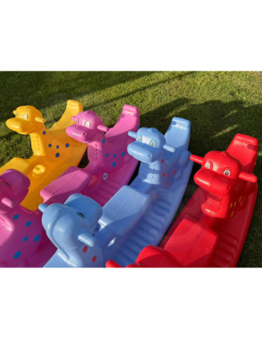 WOOPIE Bujak Wieloosobowy Dino Huśtawka Równoważna Niebieska