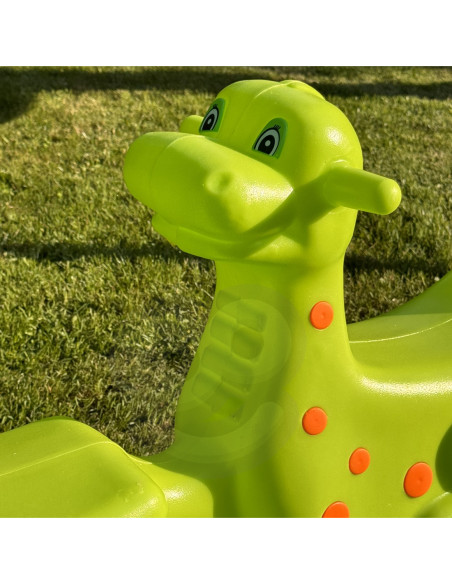 WOOPIE Bujak Wieloosobowy Dino Huśtawka Równoważna Zielona