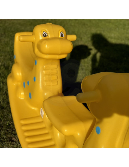 WOOPIE Bujak Wieloosobowy Dino Huśtawka Równoważna Żółta