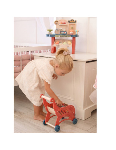 WOOPIE Sklep Supermarket Wózek na Zakupy Lody Słodycze + 40 Akc.