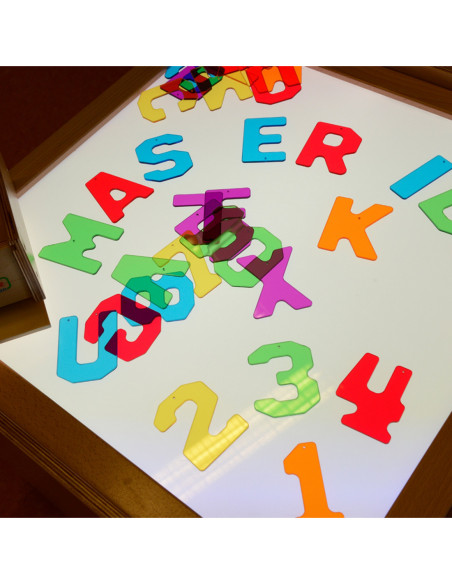 MASTERKIDZ Przezroczyste Cyfry i Litery 38 szt.