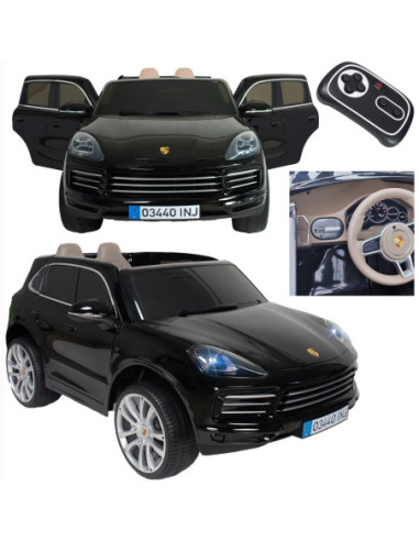 Porshe Cayenne S Samochodzik 12V R/C MP3 Światło Injusa