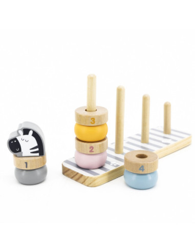 Drewniana Układanka Edukacyjna ze Zwierzątkami VIGA PolarB