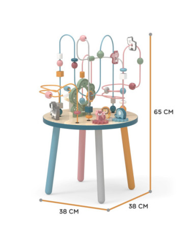 Drewniany Stolik Edukacyjny Manipulacyjny Przeplatanka Viga Toys