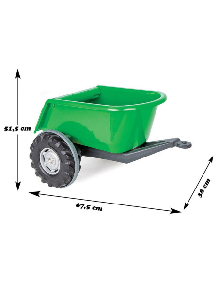 WOOPIE Przyczepka Wywrotka SUPER TARILER Zielona 35 kg