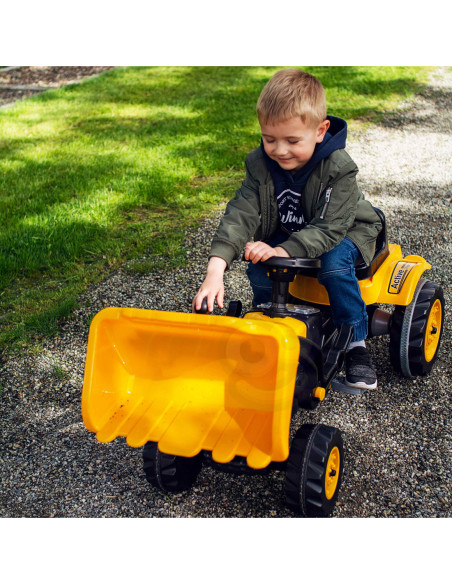 WOOPIE Ogromny Traktor Na Pedały Spychacz Żółty