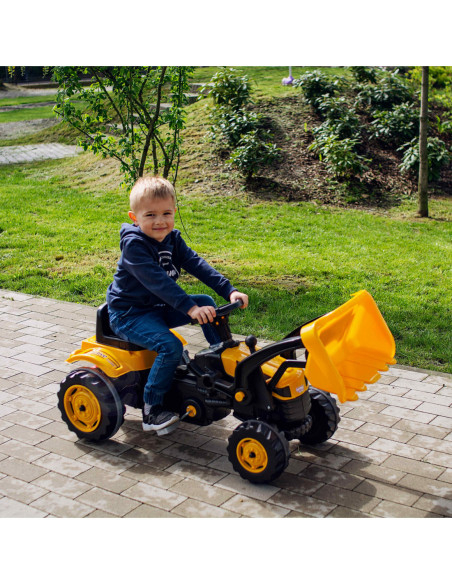 WOOPIE Ogromny Traktor Na Pedały Spychacz Żółty
