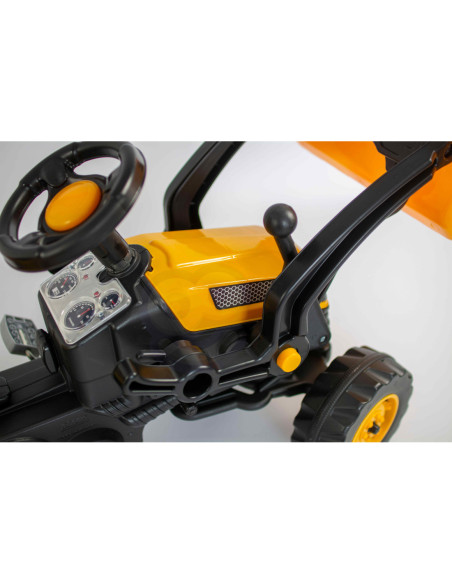 WOOPIE Ogromny Traktor Na Pedały Spychacz Żółty