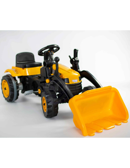 WOOPIE Ogromny Traktor Na Pedały Spychacz Żółty
