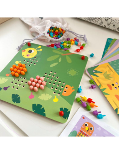 TOOKY TOY Układanka z Pinezkami Kołki Wpinaczka