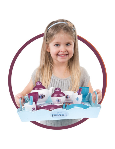 Smoby Kraina Lodu II Wózek z Zastawą i tacą