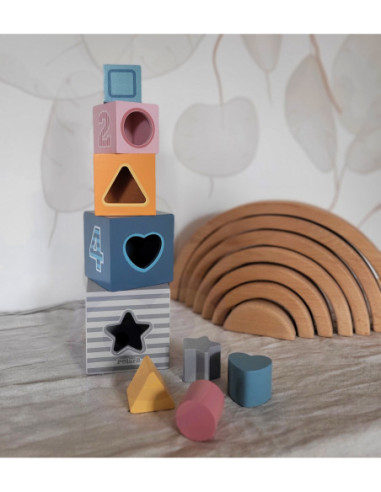 Viga Klocki Drewniana Układanka
