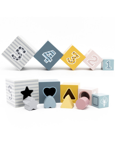 Viga Klocki Drewniana Układanka