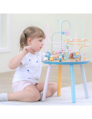 Drewniany Stolik Edukacyjny Manipulacyjny Przeplatanka Viga Toys