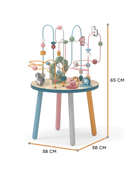 Drewniany Stolik Edukacyjny Manipulacyjny Przeplatanka Viga Toys