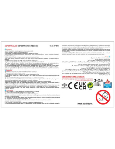 WOOPIE Przyczepka Wywrotka SUPER TARILER Zielona 35 kg