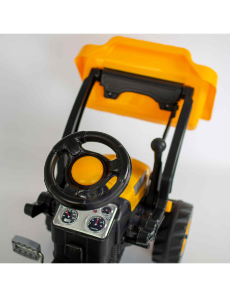 WOOPIE Ogromny Traktor Na Pedały Spychacz Żółty