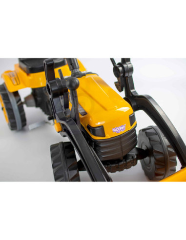 WOOPIE Ogromny Traktor Na Pedały Spychacz Żółty