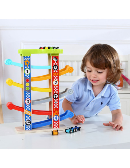 TOOKY TOY Kolorowa  Zjeżdżalnia Tor Dla Samochodów