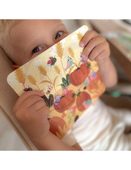 TOOKY TOY Drewniana Gra Nauka Liczenia Zwierzątka