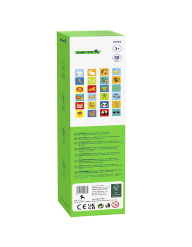 TOOKY TOY Jenga Zwierzęta Gra Zręcznościowa