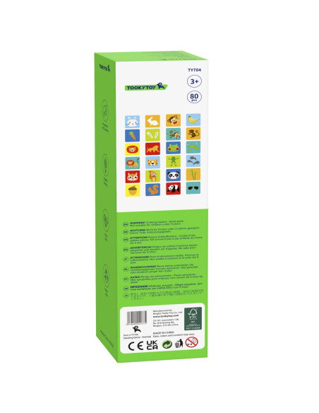 TOOKY TOY Jenga Zwierzęta Gra Zręcznościowa